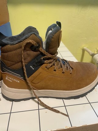Botas Nieve Piel Impermeable Niño Quechua SH500