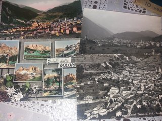 Lote 4 postales antiguas Italia