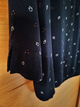 Camisa estampada Unit negra multicolor