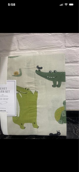 Fonduta nordica per bambini in cotone con stampa animale