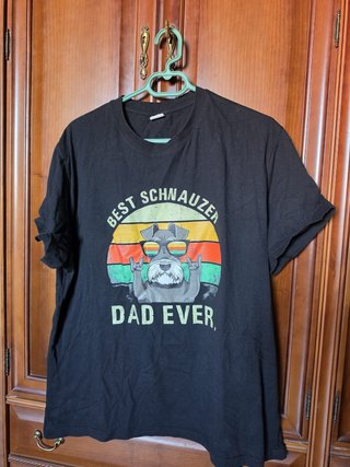 Camiseta Best Schnauzer Dad Ever