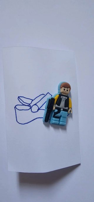 Decoracion Han Solo Lego zueco/lápiz nuevo