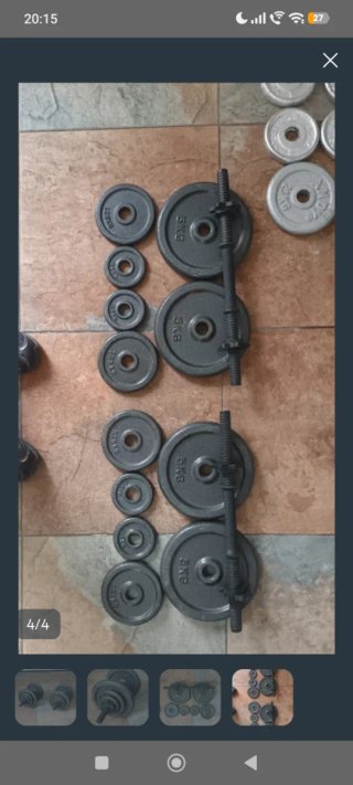 Mancuernas 15 kg (par)
