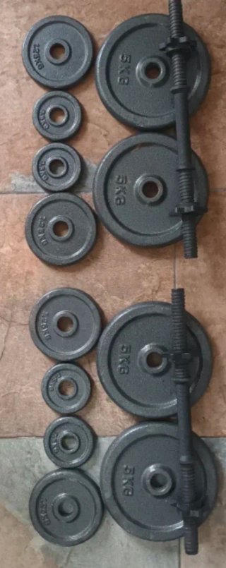 Mancuernas 15 kg (par)