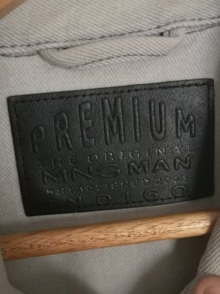 Chaqueta vaquera fina blanco roto