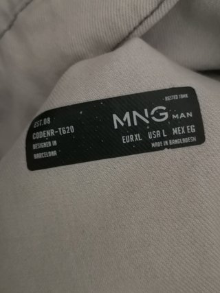 Chaqueta vaquera fina blanco roto
