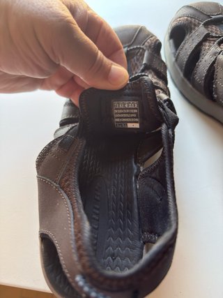 Sandalias Skechers Hombre Marrón/Negro