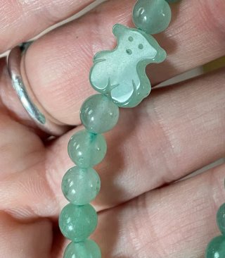 1 Pulsera oso Tous de Piedra Natural Verde