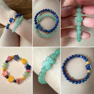 1 Pulsera oso Tous de Piedra Natural Verde