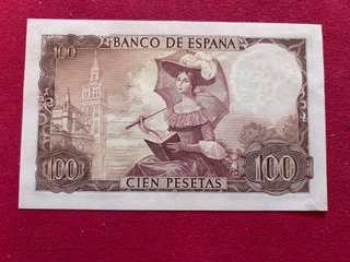 Billete 100 Pesetas 1965 Banco de España