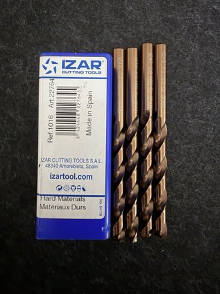 Lote 4 Brocas IZAR HSS Co 8,9mm