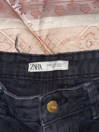 Pantalón ancho Zara negro