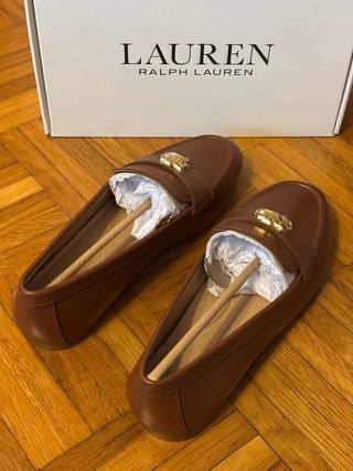 Mocassini Polo Ralph Lauren Marrone Oro