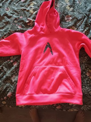 Sudadera rosa con logo