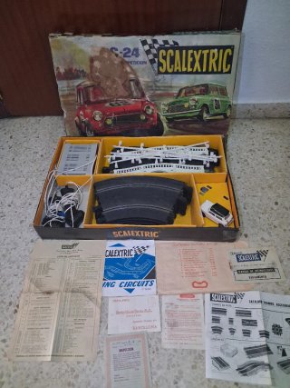 Scalextric C-24 Circuito con mini blanco