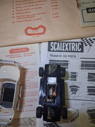 Scalextric C-24 Circuito con mini blanco