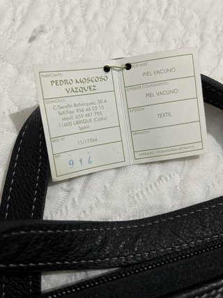 Maletín portadocumentos piel vacuno negro