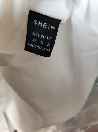 Abito corto bianco estivo senza spalline Taglia XS