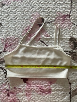 Top asimétrico Shein blanco roto Talla M