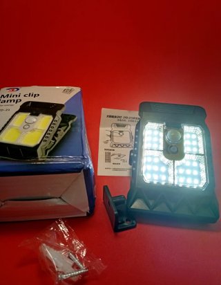 Lámpara solar LED Mini clip YD-21