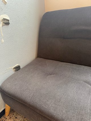 Sofá Cama Gris Tela