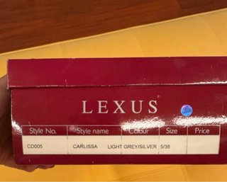 Zapatos Lexus Plata Fiesta Tacón Peep Toe