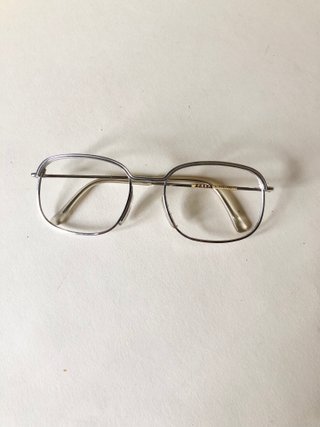 177 -Occhiali Vintage 70/80 Zeiss argentati
