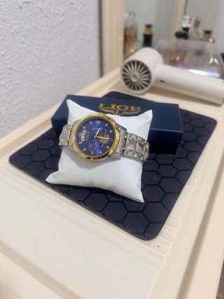 Reloj LIGE Hombre Azul y Dorado
