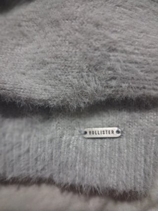Jersey Hollister Mujer Gris Talla XS