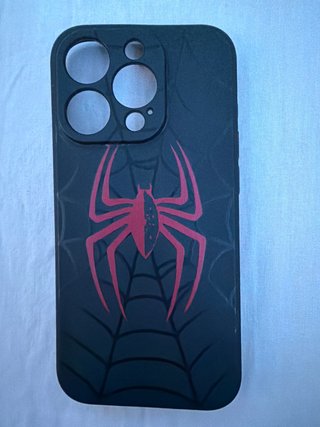 Funda iPhone 15 Pro Negra Spider-Man