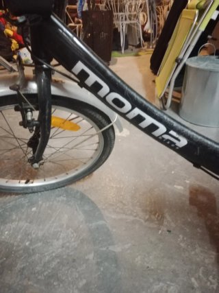 Bicicleta plegable negra