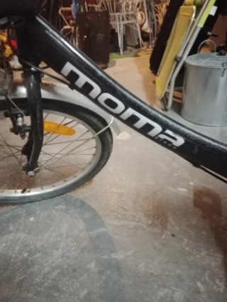 Bicicleta plegable negra