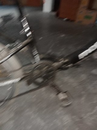 Bicicleta plegable negra