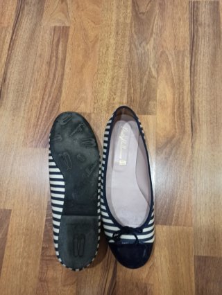 Pretty Ballerinas Rayas Azul/Blanco T40