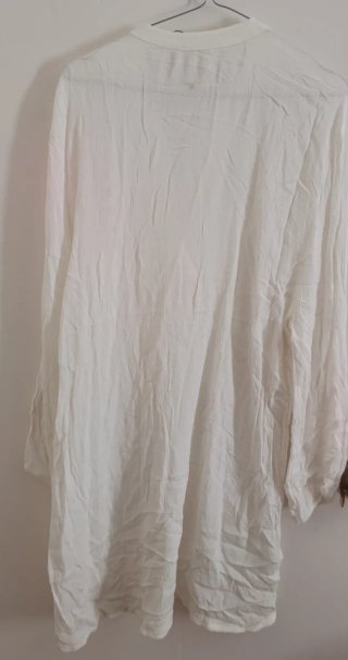 Túnica Mango Blanca Mujer