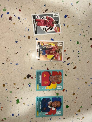 Cromos Panini Mundial - Mbappé, Son, Lamine Yamal