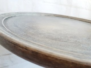 Mesa auxiliar vintage restaurada madera maciza