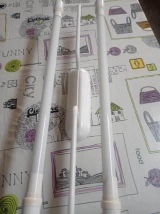 Lámpara de cocina blanca con tubos led