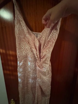 Vestido estampado cruzado