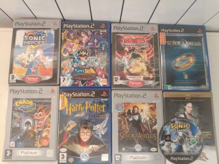 Pack PS2 Slim Amarilla con Caja y Mandos