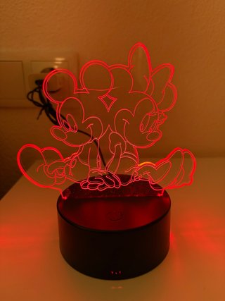Lámpara LED Mickey y Minnie