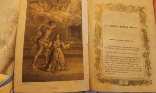 Antiguo libro 1861: Los Mártires