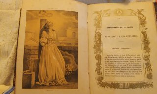 Antiguo libro 1861: Los Mártires