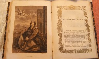 Antiguo libro 1861: Los Mártires