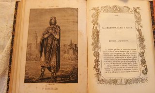 Antiguo libro 1861: Los Mártires