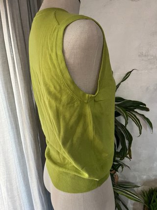 Jersey sin mangas Zara Talla XL Verde