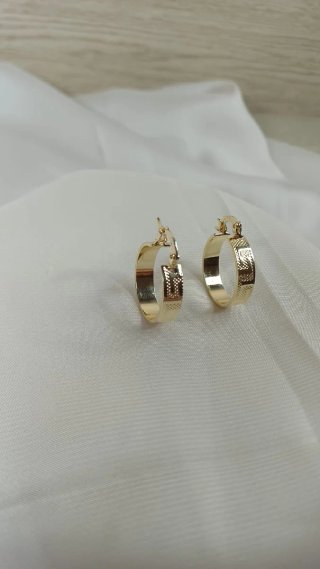 Aros Grecia Chapado Oro 18k