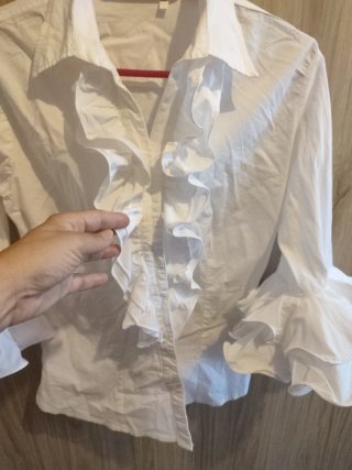 Camisa Flamenca Blanca Volantes