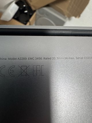 MacBook Pro 2020 A2289 para piezas