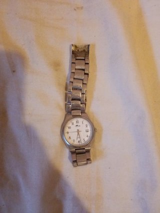 Reloj Lotus Plata y Blanco